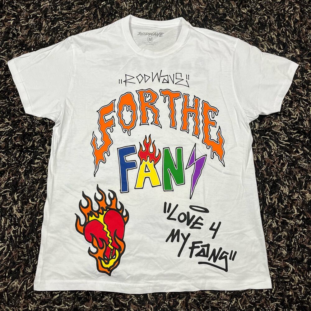 Rod Wave Soul Fly For The Fans White Tee T Shirt Mens Sz M New